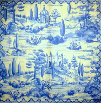 MIT-150 Mittelmeer - 3-lagig (blau) - Caspari